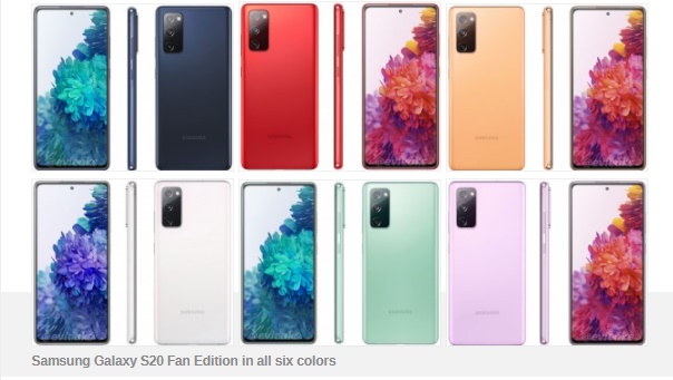 Điện thoại Samsung, Galaxy S20 Fan Edition, Sự kiện Unpacked