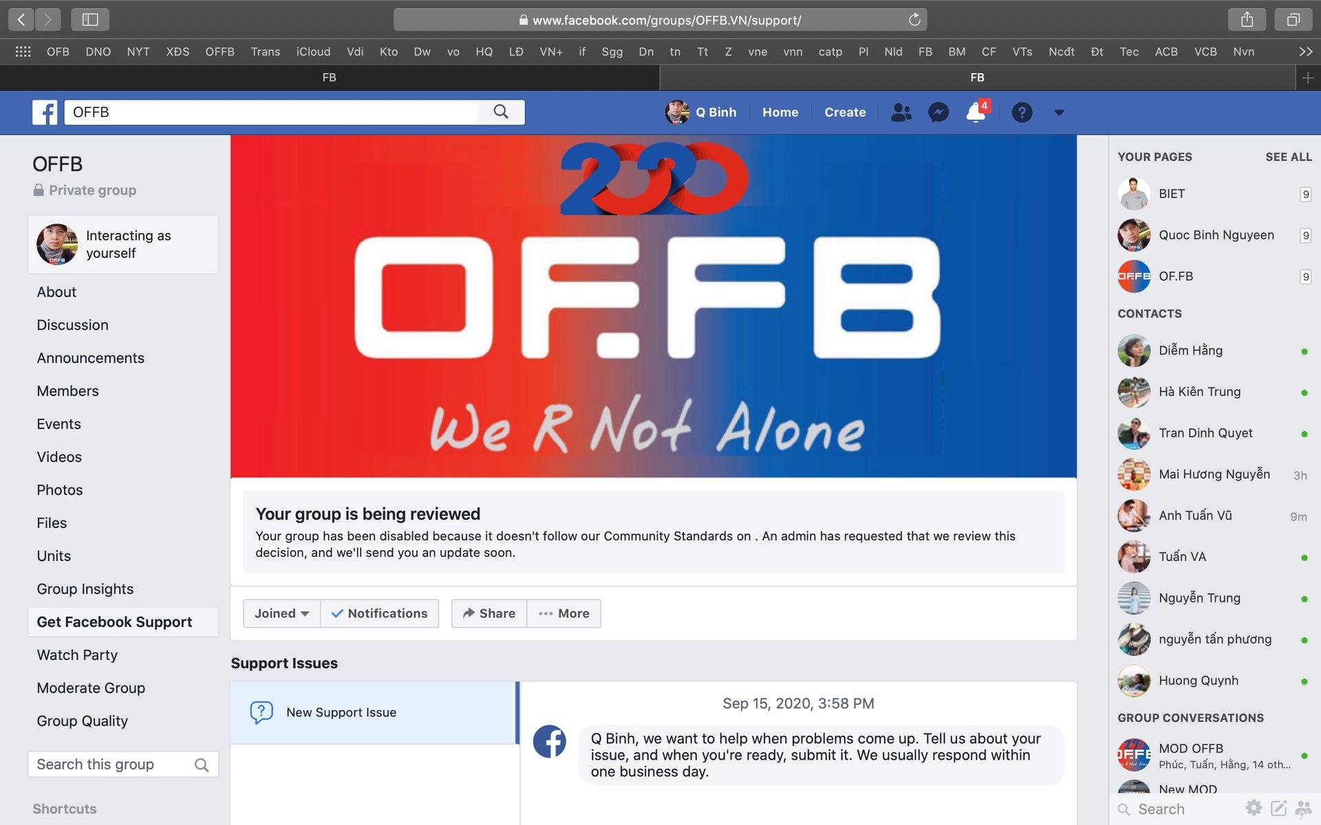 offb, offb facebook, nhóm offb mới