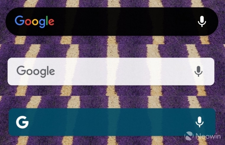 Google tin tức, Google Search widget, Tùy biến, Android