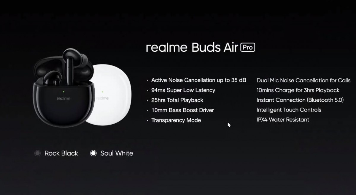 Realme Buds Air Pro, Buds Wireless Pro, Tai nghe Realme, Tai nghe không dây, Ra mắt,