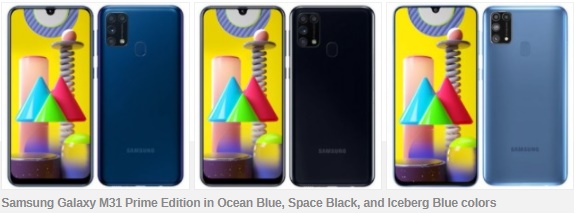 Điện thoại Samsung, Galaxy M31 Prime Edition