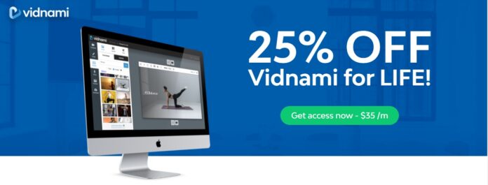 Vidnami – Phần mềm tạo video dễ dàng bất ngờ giảm giá 25%
