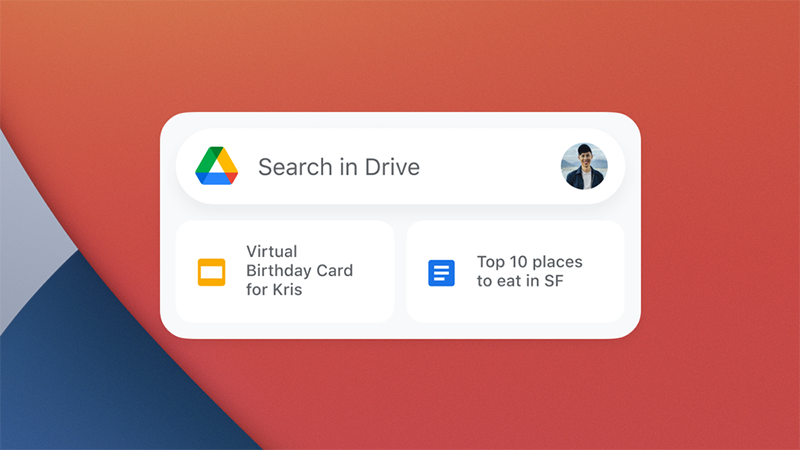 drive widget, gmail widget ios 14, widget google