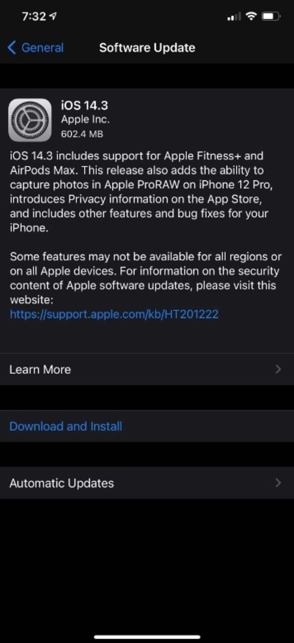 Cập nhật iOS 14.3, iPadOS 14.3, watchOS 7.2.định dạng ảnh ProRAW