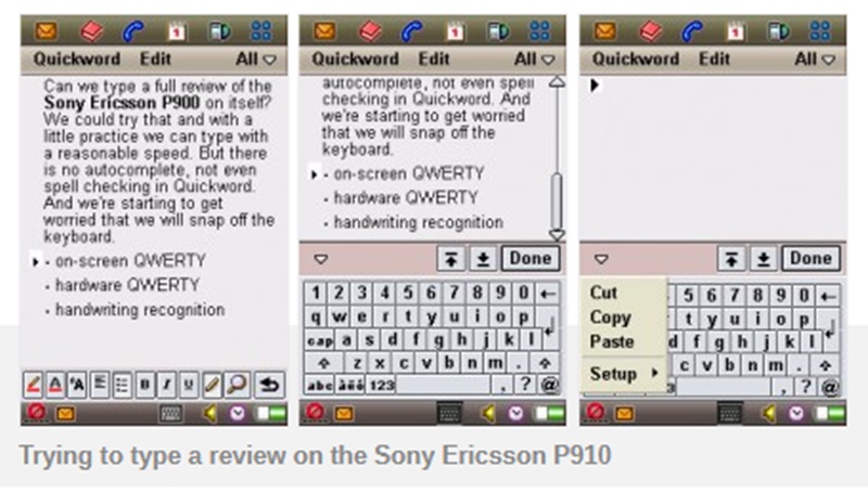 Sony Ericsson P910