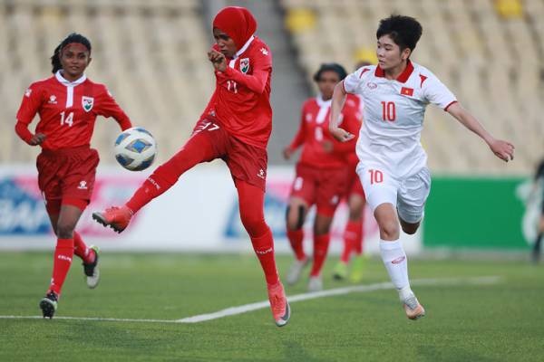 Kết quả trận đấu nữ Việt Nam vs Maldives