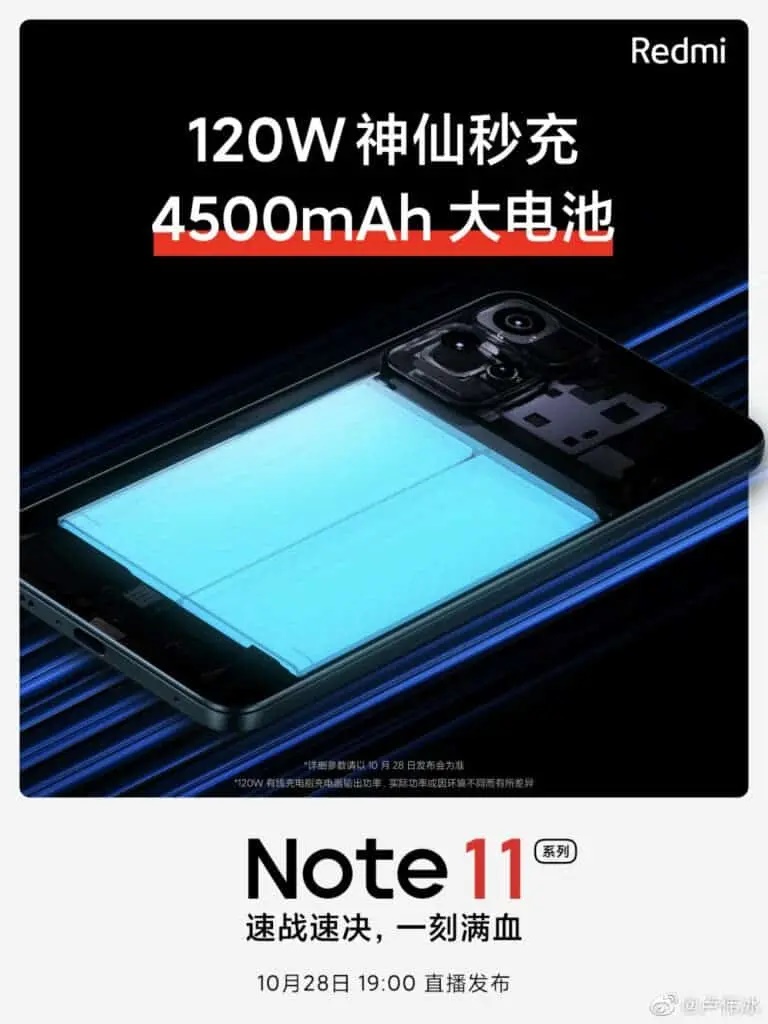 Redmi Note 11 có pin kép