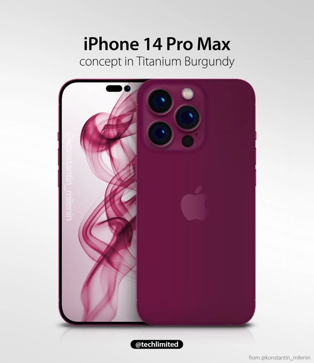iPhone 14 Pro Max Titanium Burgundy