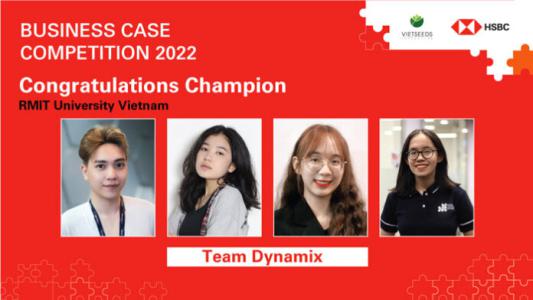 Đội thi Đại học RMIT giành giải quán quân Cuộc thi giải quyết tình huống kinh doanh HSBC 2022, đại diện Việt Nam tranh tài khu vực châu Á – Thái Bình Dương