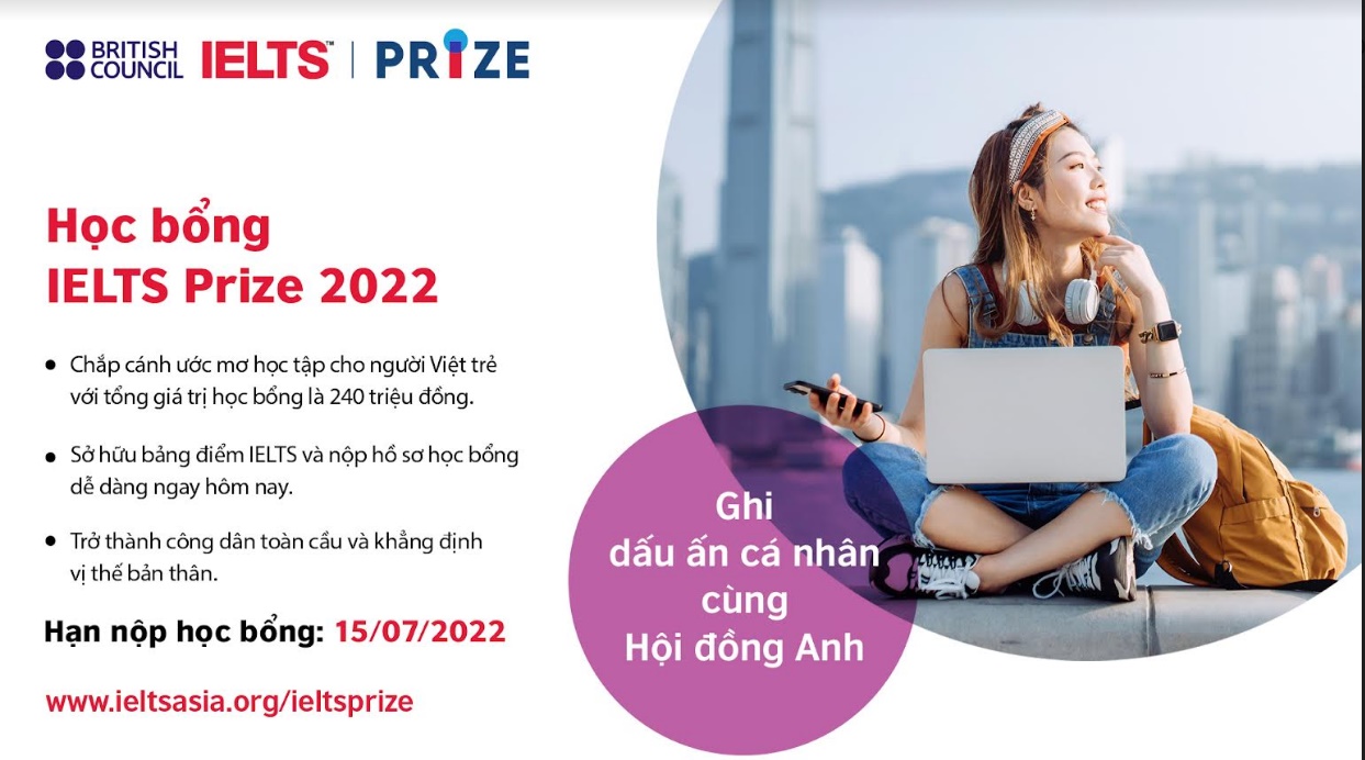 Học bổng IELTS Prize 2022