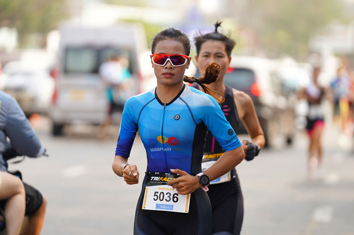 Vận động viên Triathlon của đội tuyển Việt Nam