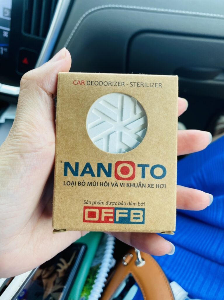 nanoto, viên khử mùi ô tô, khử mùi xe hơi