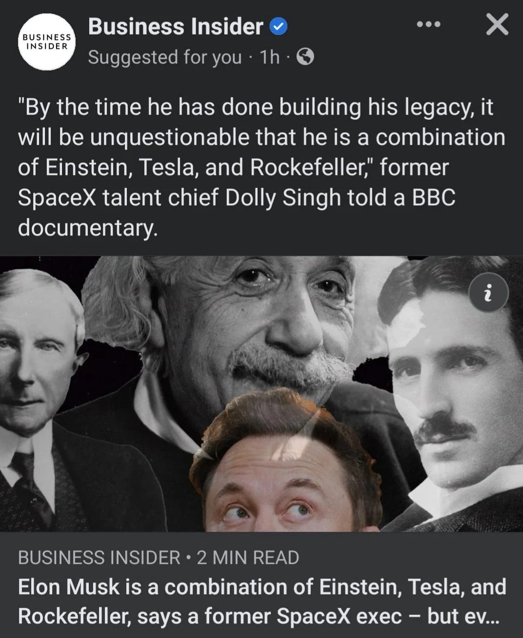 Elon Musk, Einstein, Tesla, Rockefeller