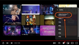 YouTube Premium có tùy chọn phát lại 1080p nâng cao