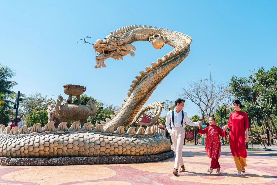 Linh vật rồng, Đà Nẵng, Quảng Nam, Tết Nguyên Đán 2024, Du lịch